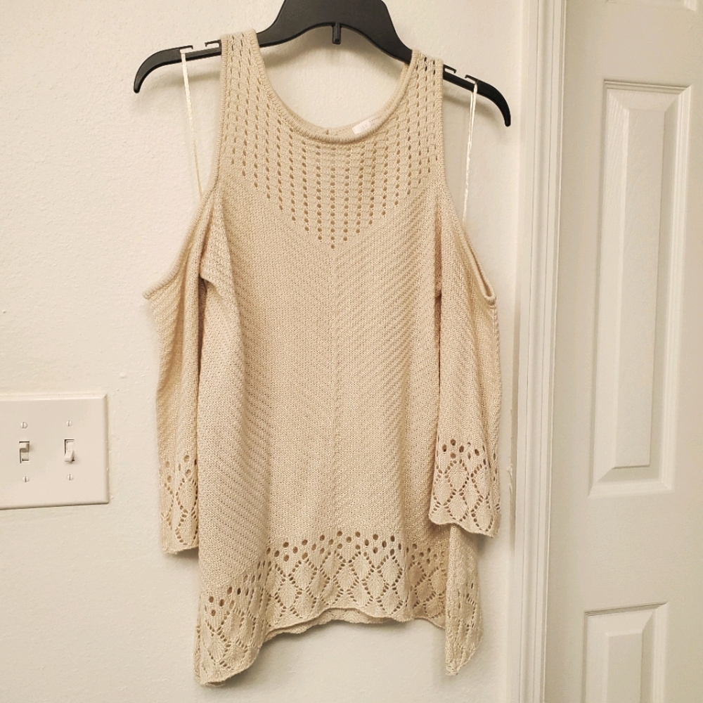 Lauren Conrad Beachy Cold Shoulder Top